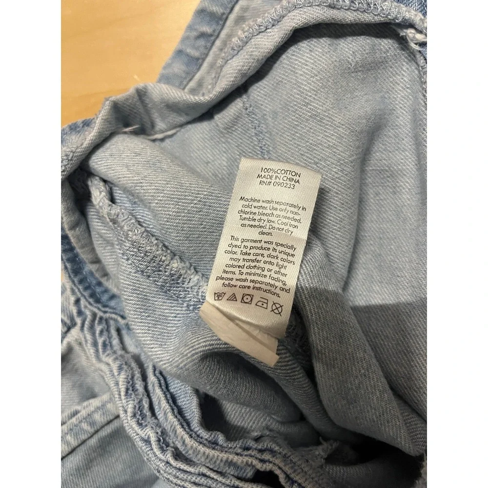 90s Euro Summer Capsule Womens 26 Blue Denim‎ Skirt Shorts Skort Minimalist